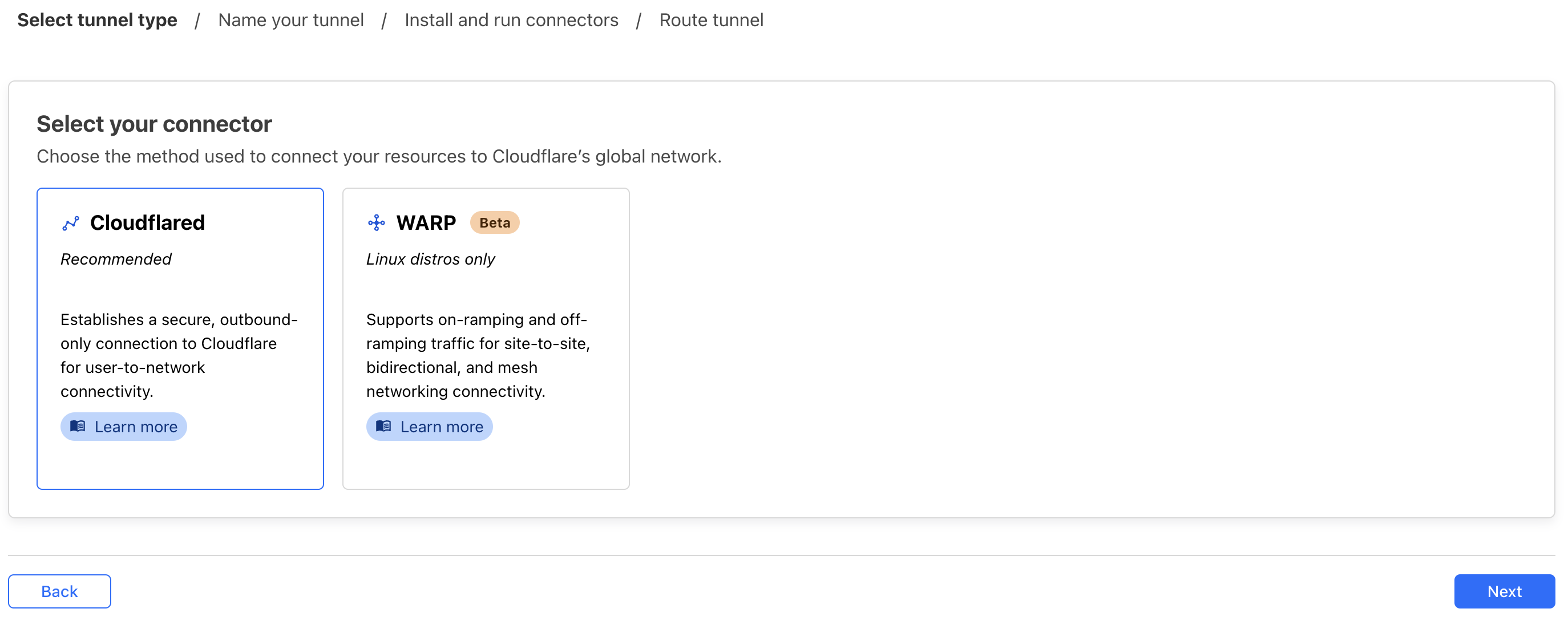 Cloudflare Tunnel Connector